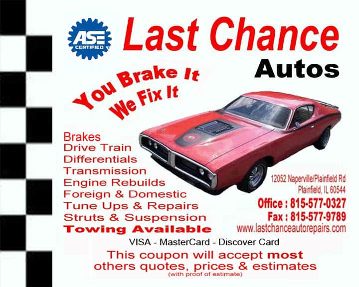Last Chance Auto Repair was established in 1978 by Ron, Corry &amp; Team.
