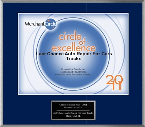 Last Chance Auto Repair | Wins Circle Of Excellence Award